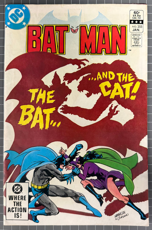 BATMAN #355 [DC COMICS] DIRECT 1983 VG/FN