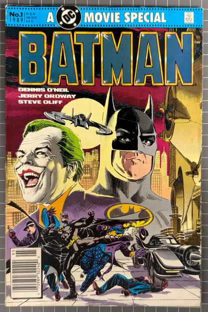 🔑 BATMAN: THE MOVIE ADAPTATION [DC COMICS] NEWSSTAND 1989 FN