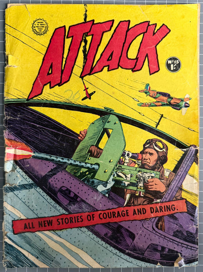 ATTACK #15 (HORWITZ PUBLICATIONS) AUSTRALIAN PRE-DECIMAL COMIC 1960s