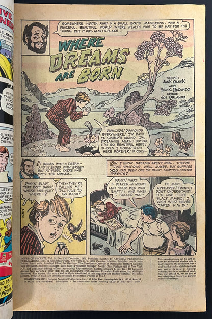 HOUSE OF SECRETS #138 [DC] COMIC 1975 GD