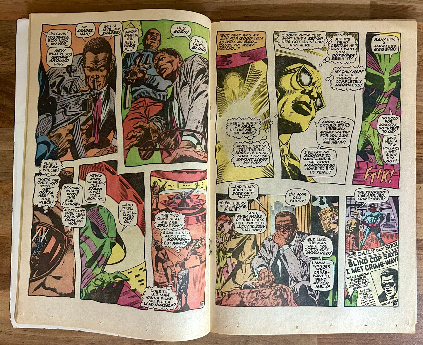 🔑 DAREDEVIL #59 [MARVEL COMICS] DIRECT *TORPEDO & CRIME WAVE DEBUT* 1969 GD+