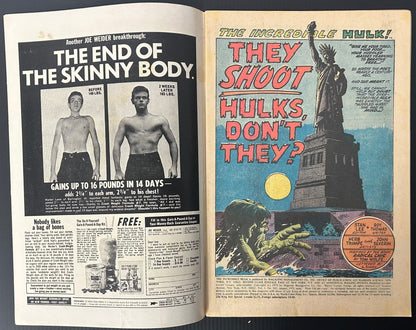 🔑 THE INCREDIBLE HULK #142 [MARVEL COMICS] DIRECT *1ST APP. VALKYRIE* 1971 VG+