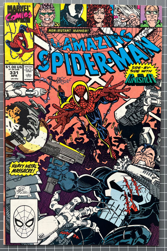 THE AMAZING SPIDER-MAN #331 [MARVEL COMICS] DIRECT 1990 FN/VF