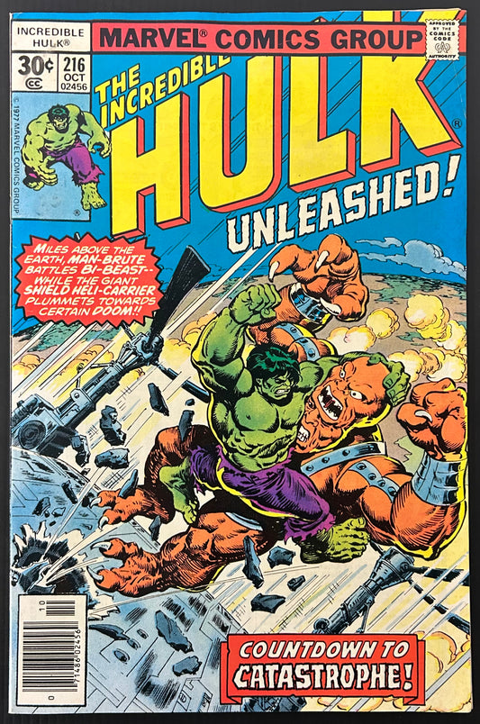 THE INCREDIBLE HULK #216 [MARVEL COMICS] NEWSSTAND 1977 FN+
