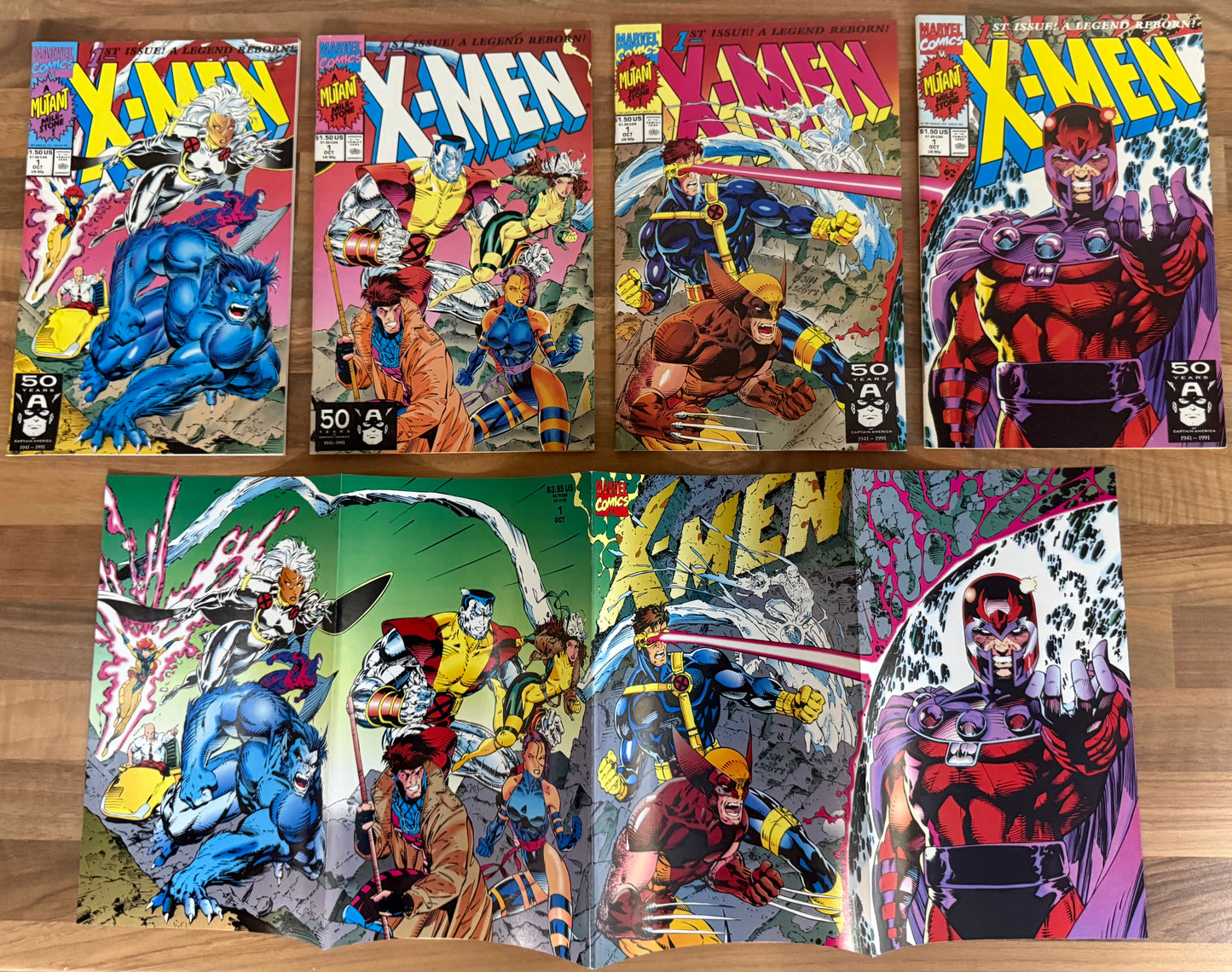 🔑 X-MEN #1 (COVERS A, B, C, D, E) [MARVEL COMICS] DIRECT *1ST APP. ACOLYTES* 1991 HIGH GRADE