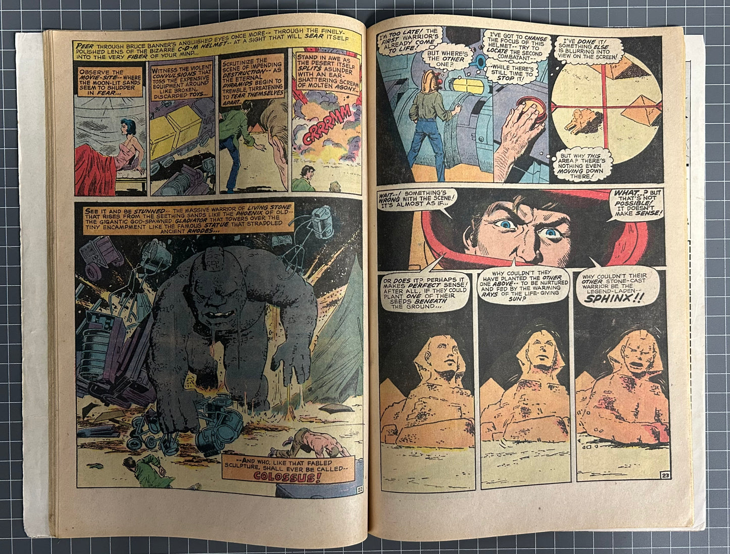 🔑 THE INCREDIBLE HULK #145 [MARVEL COMICS] *RETELLING OF HULK ORIGIN* 1971 GD/VG