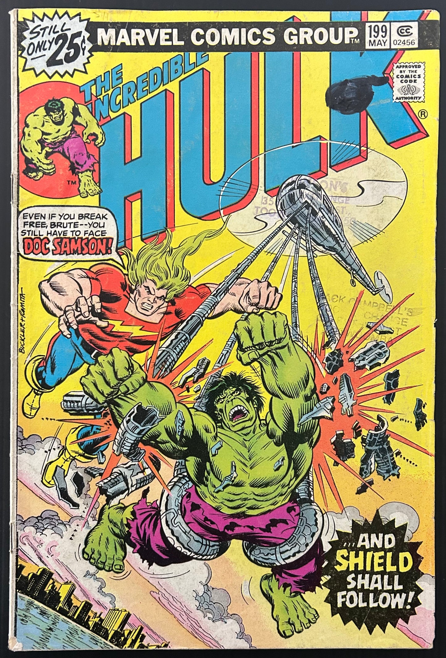 🔑 THE INCREDIBLE HULK #199 [MARVEL COMICS] DIRECT *MILESTONE ISSUE* 1976 VG-
