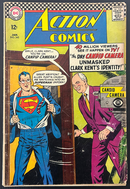 ACTION COMICS #345 [DC COMICS] DIRECT 1967 GD/VG