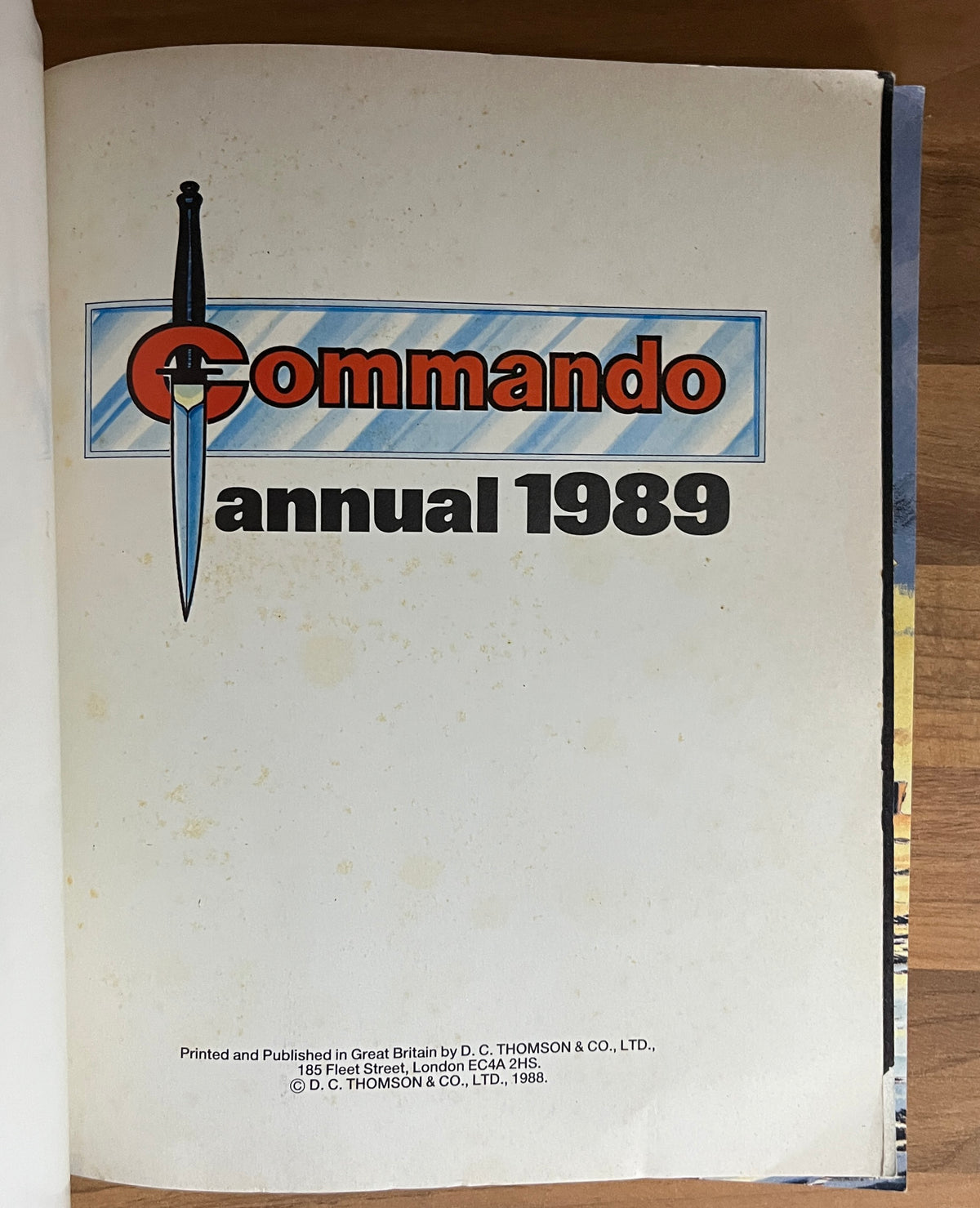 Commando Annual 1989- War Stories in Pictures