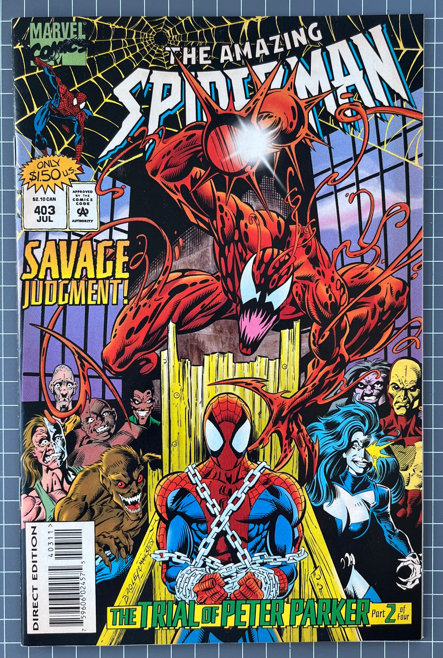 THE AMAZING SPIDER-MAN #403 [MARVEL COMICS] DIRECT 1995 VF-