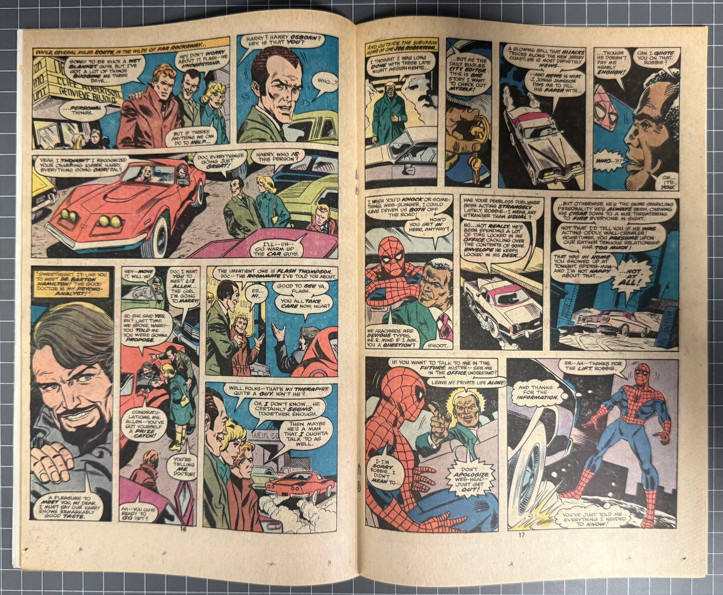 🔑 AMAZING SPIDER-MAN #167 [MARVEL COMICS] *WILL O' THE WISP DEBUT* 1977 FN+
