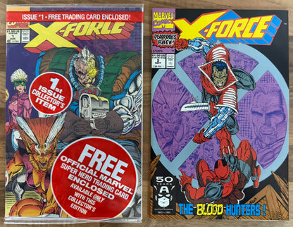 🔑 X-FORCE COMPLETE #1-12 [MARVEL] LOT 12 COMICS *DEADPOOL* 1991-1992 NM