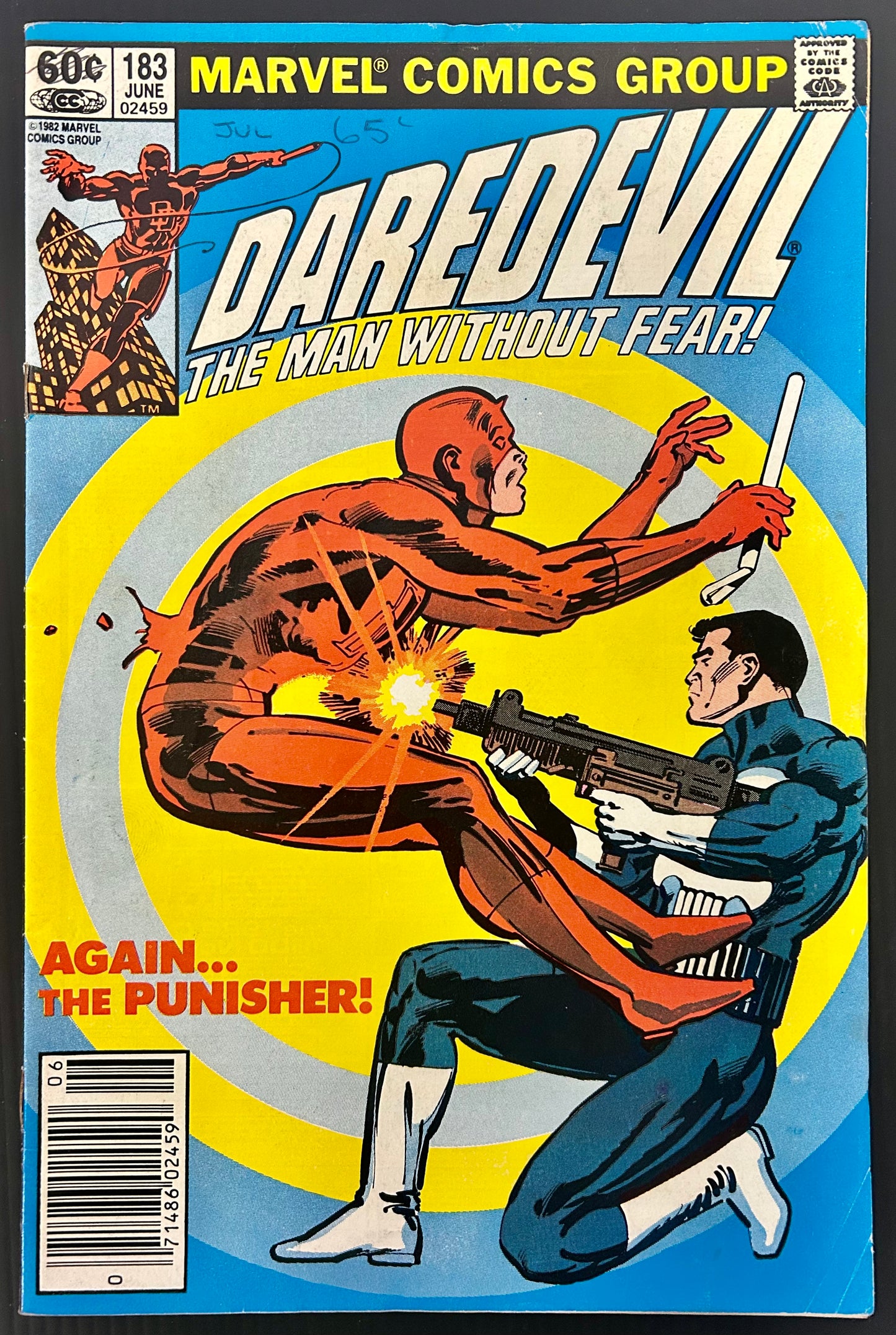 🔑 DAREDEVIL #183 [MARVEL COMICS] *DAREDEVIL VS PUNISHER* 1982