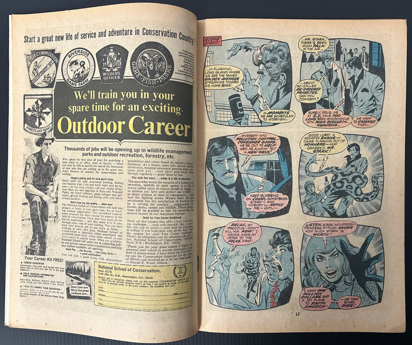 IRON MAN #50 [MARVEL COMICS] DIRECT 1972 FN