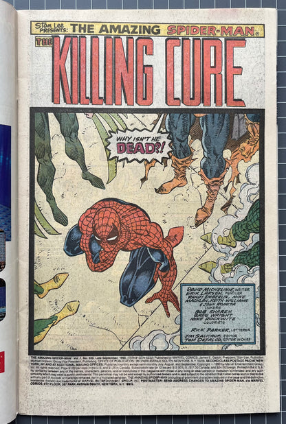 THE AMAZING SPIDER-MAN #339 [MARVEL COMICS] DIRECT 1990 VF-