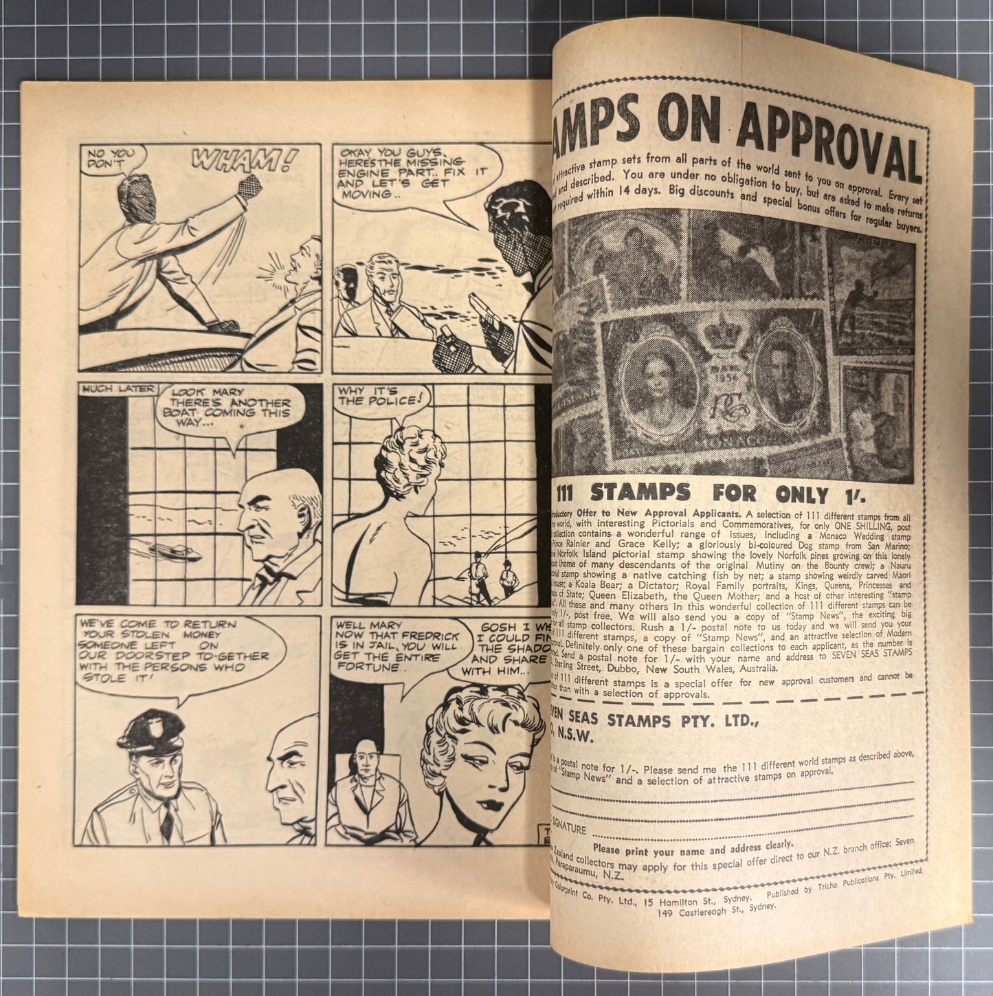 THE SHADOW #96 [TRICHO] AUSTRALIAN PRE-DECIMAL COMIC 1962