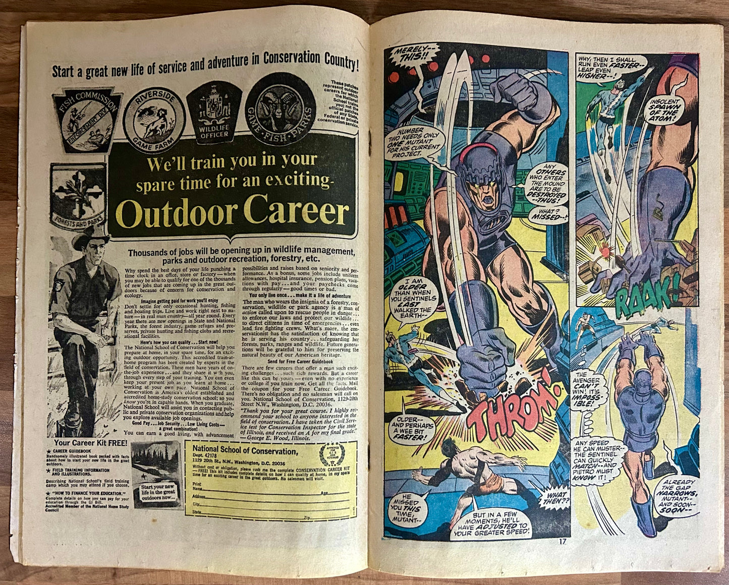 THE AVENGERS #104 [MARVEL COMICS] 1972 GD/VG