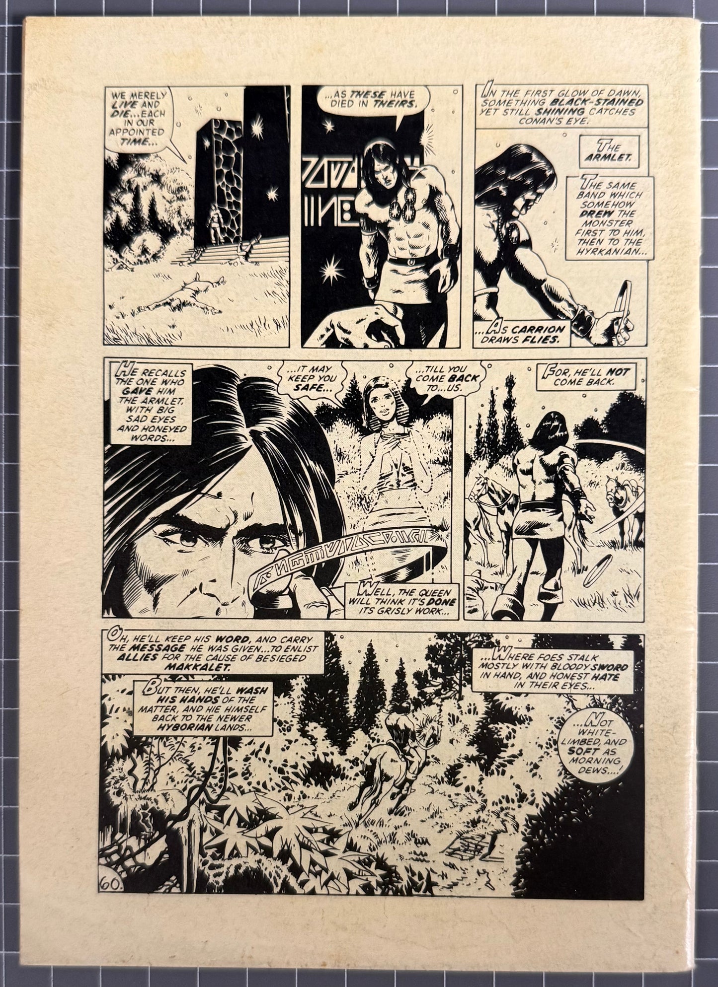 CONAN THE BARBARIAN #7 [YAFFA PUBLISHING] AUSTRALIAN MARVEL DIGEST COMIC 1981