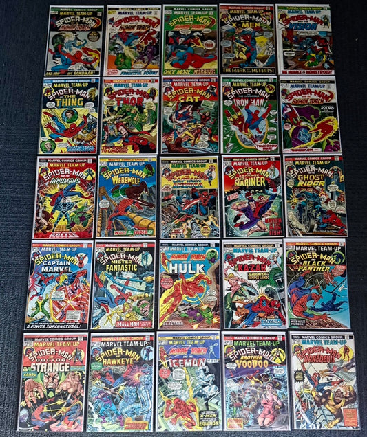 🔑 MARVEL TEAM-UP #1-150 + ANNUALS #1-7 COMPLETE SERIES 1972