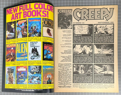 🔑 CREEPY #131 [WARREN] *FRANK FRAZETTA COVER* HORROR COMIC MAGAZINE 1981 VF+