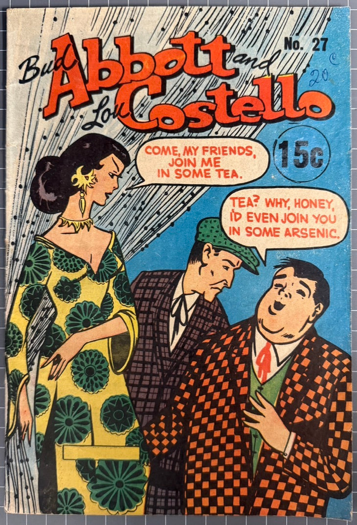 BUD ABBOTT AND LOU COSTELLO #27 (PAGE PUBLICATIONS) AUSTRALIAN COMIC 1972