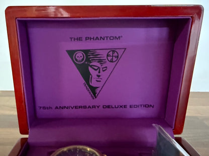 THE PHANTOM WATCH 75TH ANNIVERSARY DELUXE EDITION + 7 TRADING CARDS *LIMITED ED*
