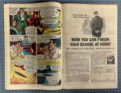 🔑 DAREVDEVIL #12 [MARVEL COMICS] DIRECT *DAREDEVIL MEETS KA-ZAR* 1966 GD+