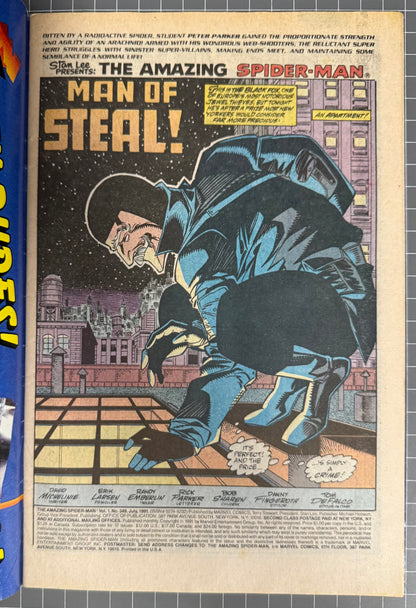 THE AMAZING SPIDER-MAN #349 [MARVEL COMICS] *DIRECT 1991 VG/FN