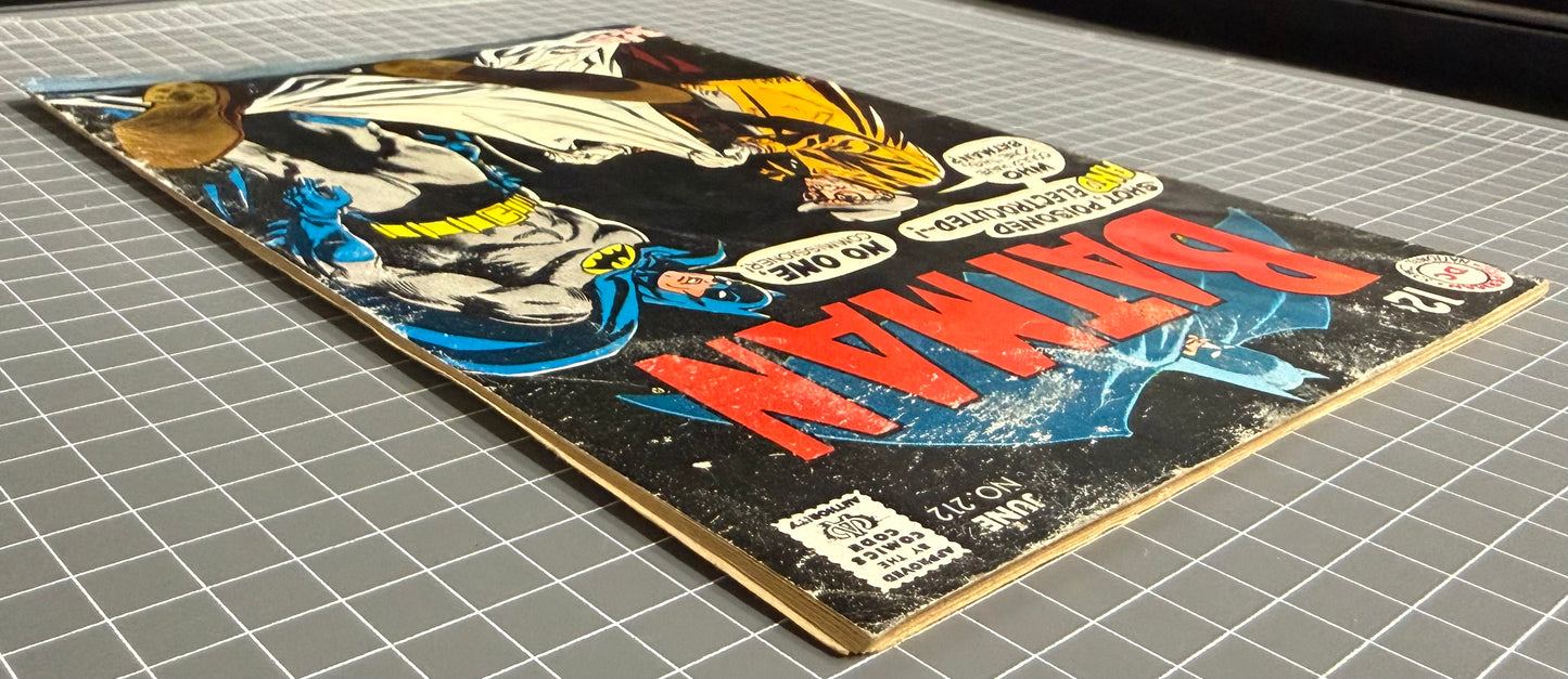 BATMAN #212 [DC COMICS] SILVER AGE 1969 GD