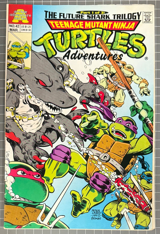 TEENAGE MUTANT NINJA TURTLES ADVENTURES #42 [ARCHIE] DIRECT COMIC 1993 FN-