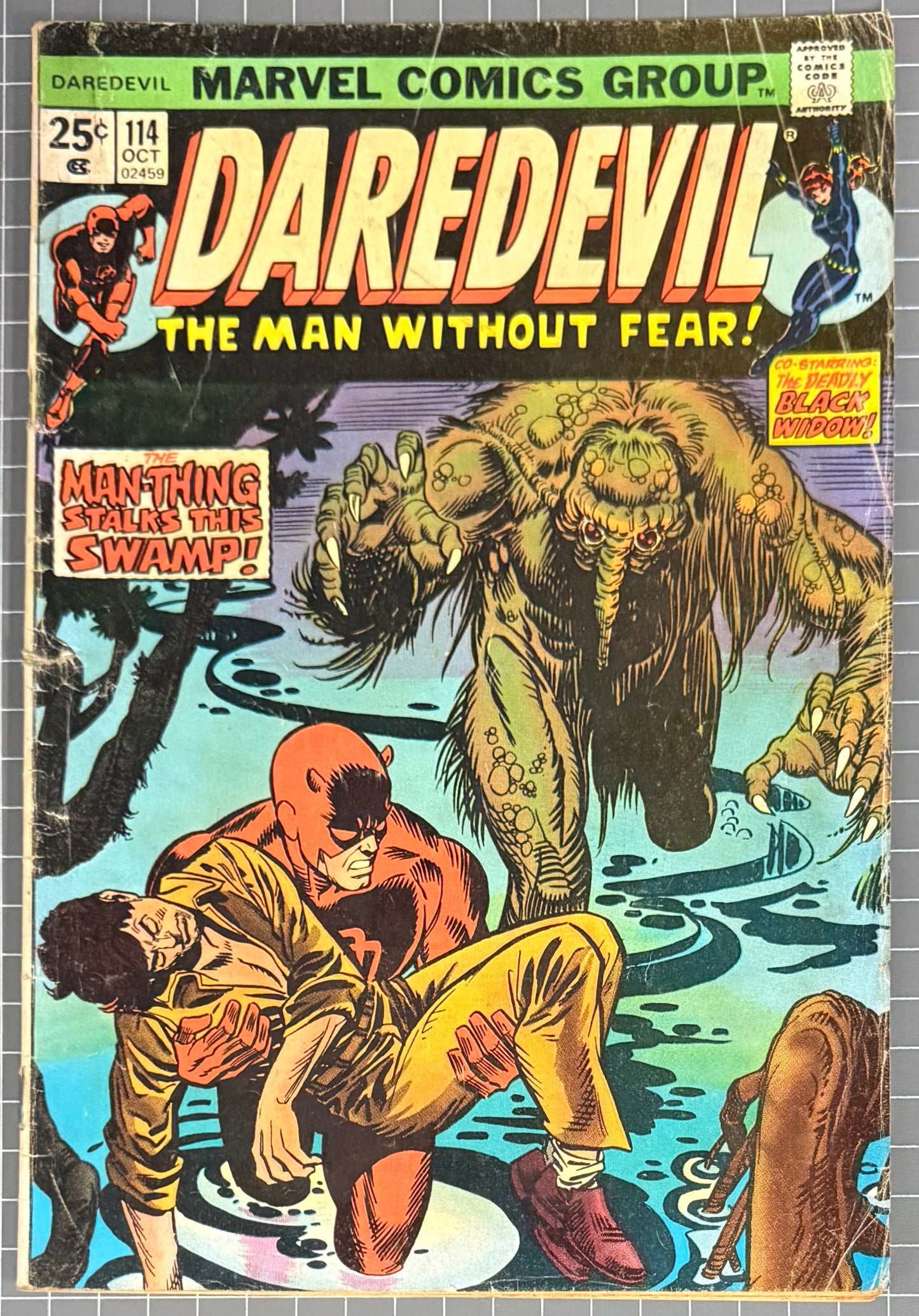 DAREDEVIL #114 [MARVEL COMICS] DIRECT 1974 GD+