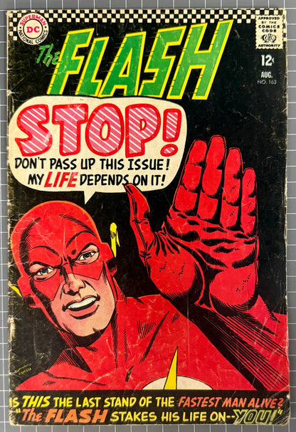 THE FLASH #163 [DC COMICS] 1966 GD+