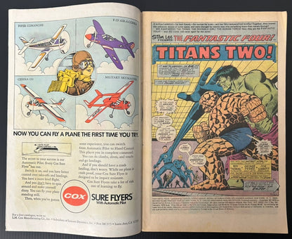 🔑 FANTASTIC FOUR #167 [MARVEL COMICS] DIRECT *FANTASTIC FOUR VS THE HULK* 1976 FN