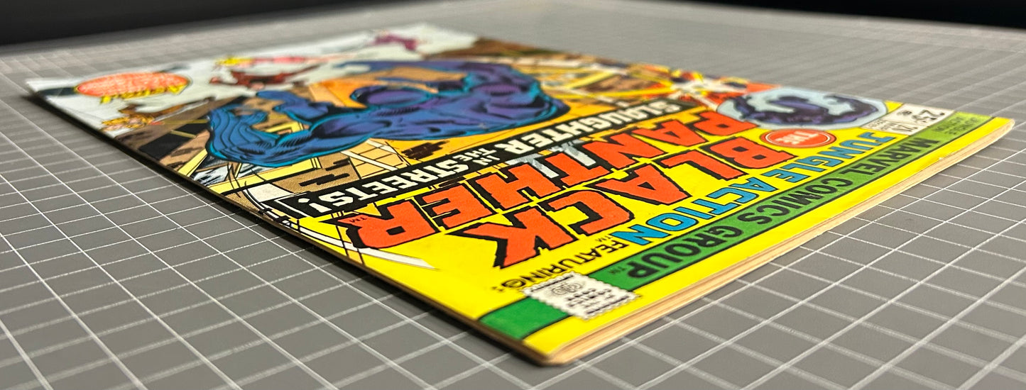🔑 JUNGLE ACTION #20 [MARVEL COMICS] *BLACK PANTHER VS KU KLUX KLAN* 1976