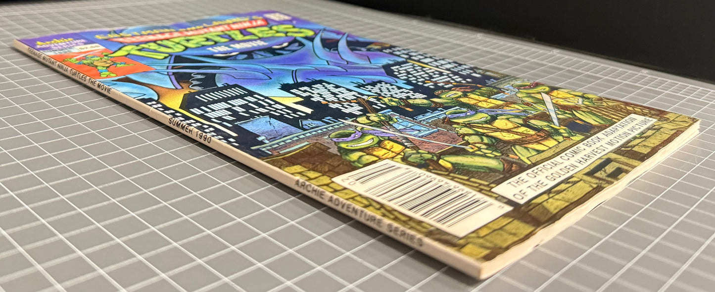 TEENAGE MUTANT NINJA TURTLES ADVENTURES: MOVIE ADAPTATION [ARCHIE] 1990 VG/FN