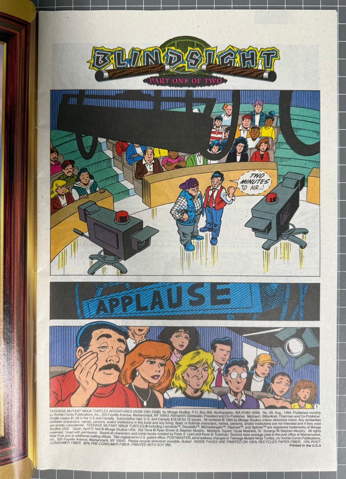 TEENAGE MUTANT NINJA TURTLES ADVENTURES #59 [ARCHIE] DIRECT COMIC 1994 VF-