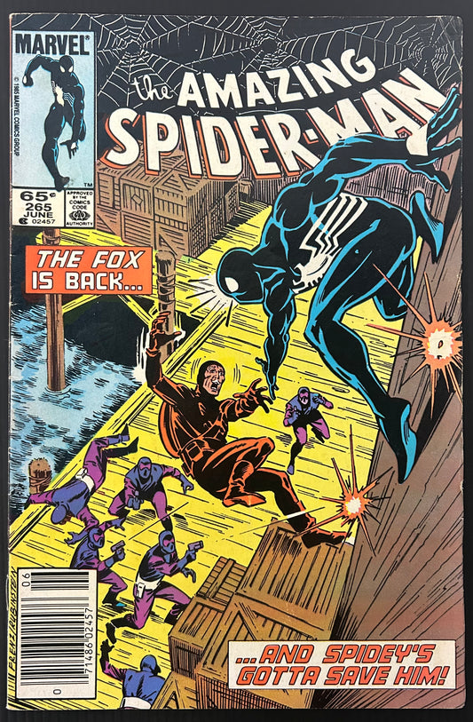🔑 AMAZING SPIDER-MAN #265 [MARVEL COMICS] *1ST APP. SILVER SABLE* 1985 VG/FN