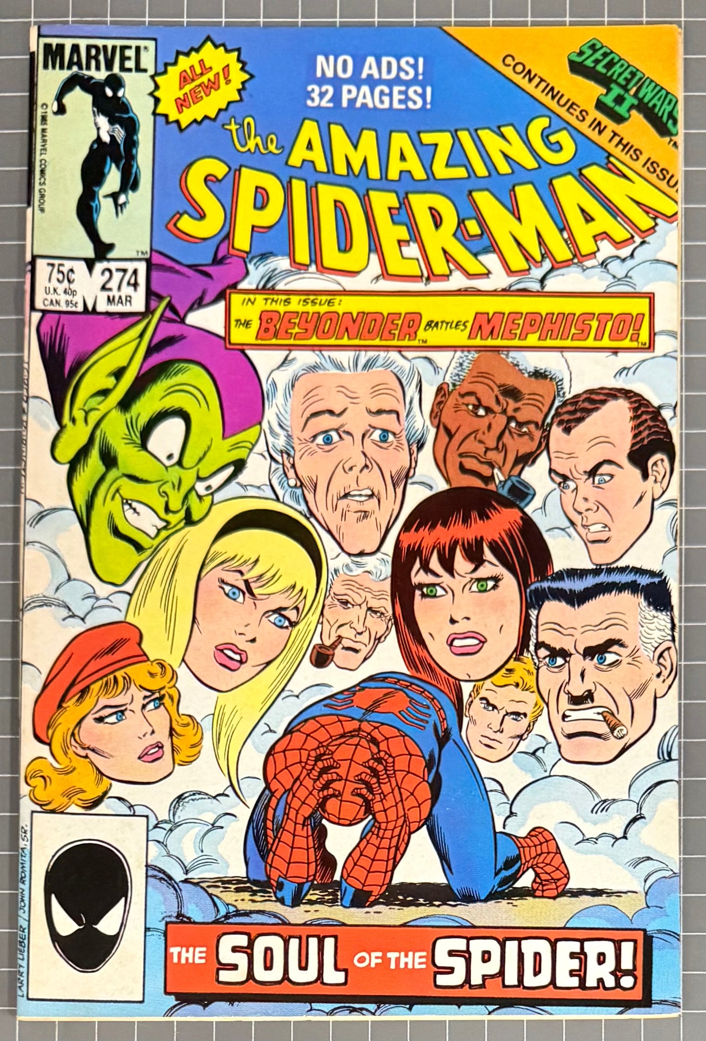 THE AMAZING SPIDER-MAN #274 [MARVEL COMICS] DIRECT 1985 VF+