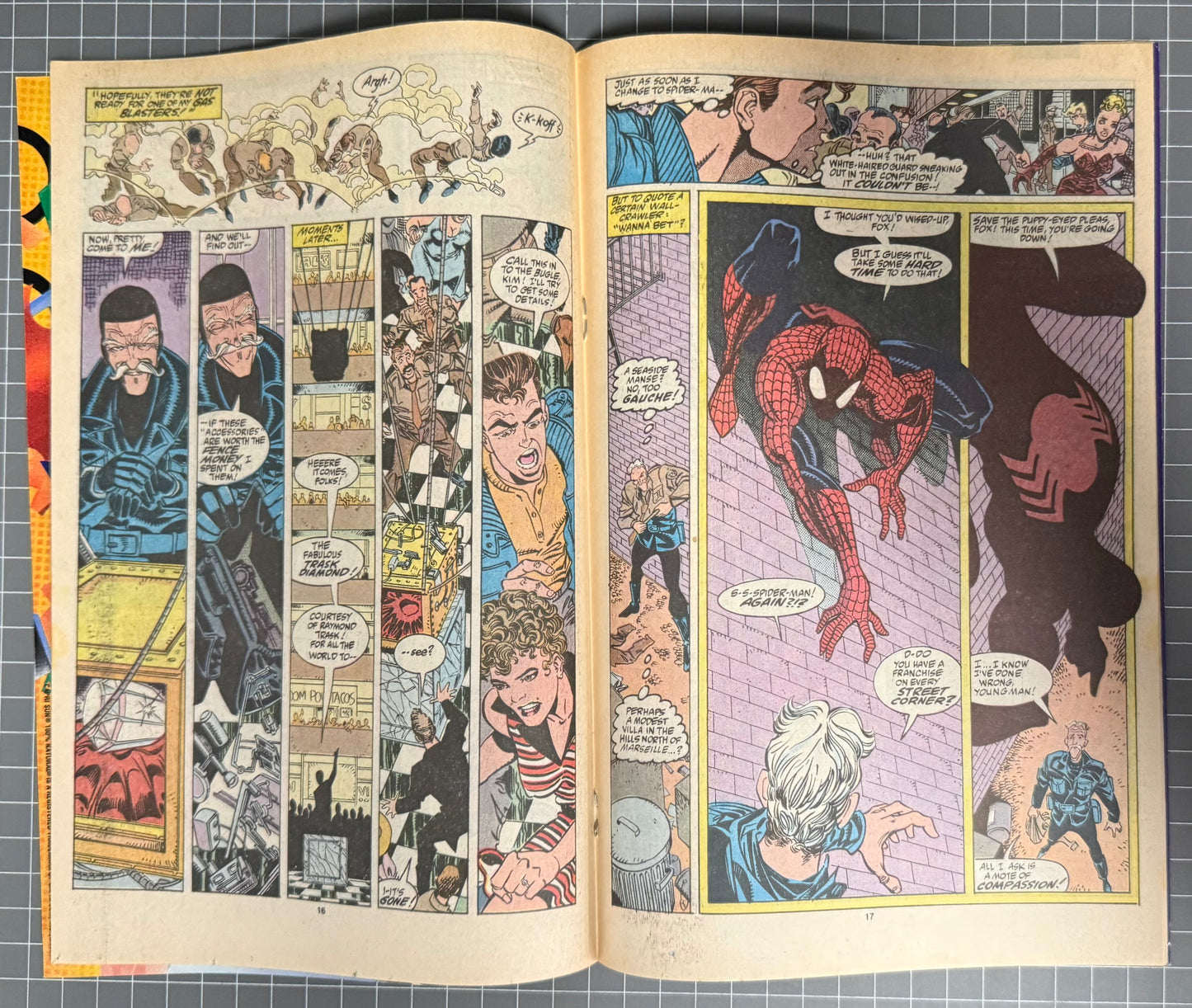 THE AMAZING SPIDER-MAN #349 [MARVEL COMICS] *DIRECT 1991 VG/FN
