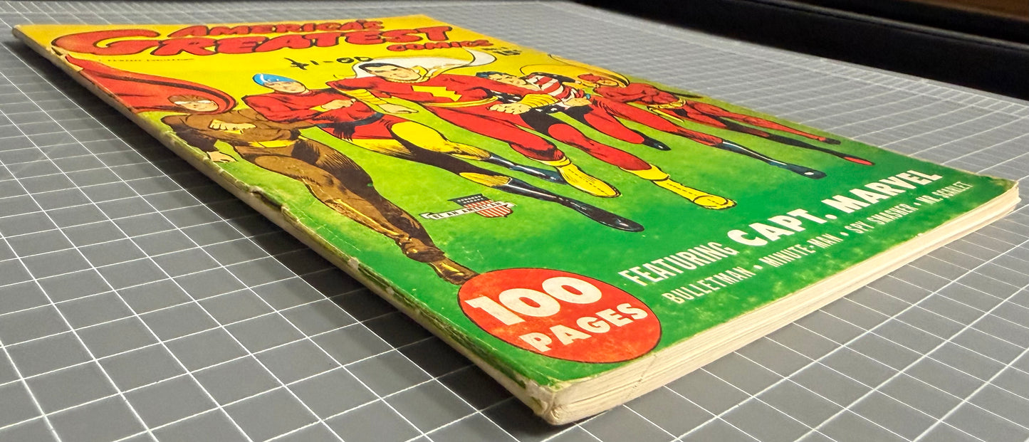 🔑 FLASHBACK #25: AMERICA'S GREATEST COMICS #1 [DYNAPUBS - FAWCETT] 1975 VG/FN