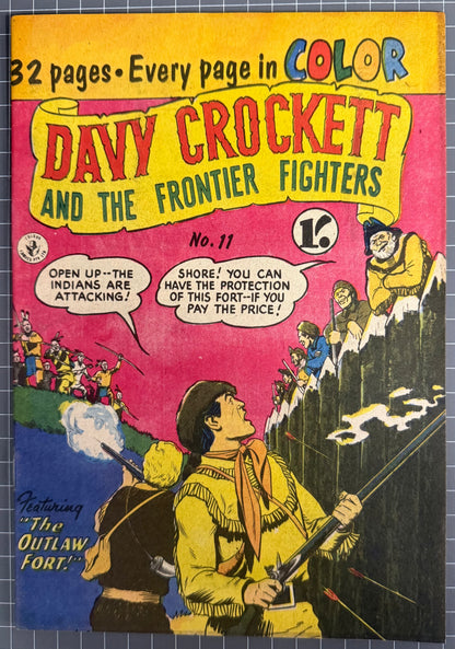 DAVY CROCKETT AND THE FRONTIER FIGHTERS #11 [COLOUR COMICS] AUSTRALIAN 1956