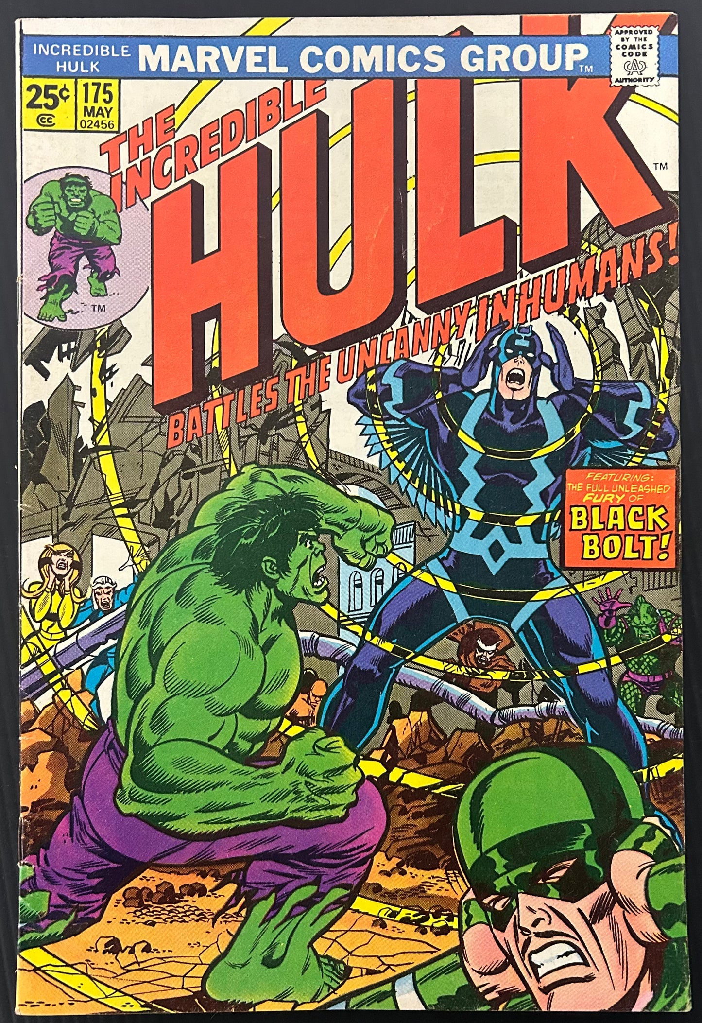 THE INCREDIBLE HULK #175 [MARVEL COMICS] DIRECT 1974 FN+