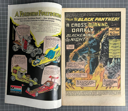 🔑 JUNGLE ACTION #21 [MARVEL COMICS] *BLACK PANTHER VS KU KLUX KLAN* 1976 FN