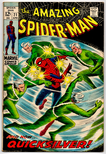 THE AMAZING SPIDER-MAN #71 (MARVEL) COMIC 1969 *JOHN ROMITA SR.* VG-
