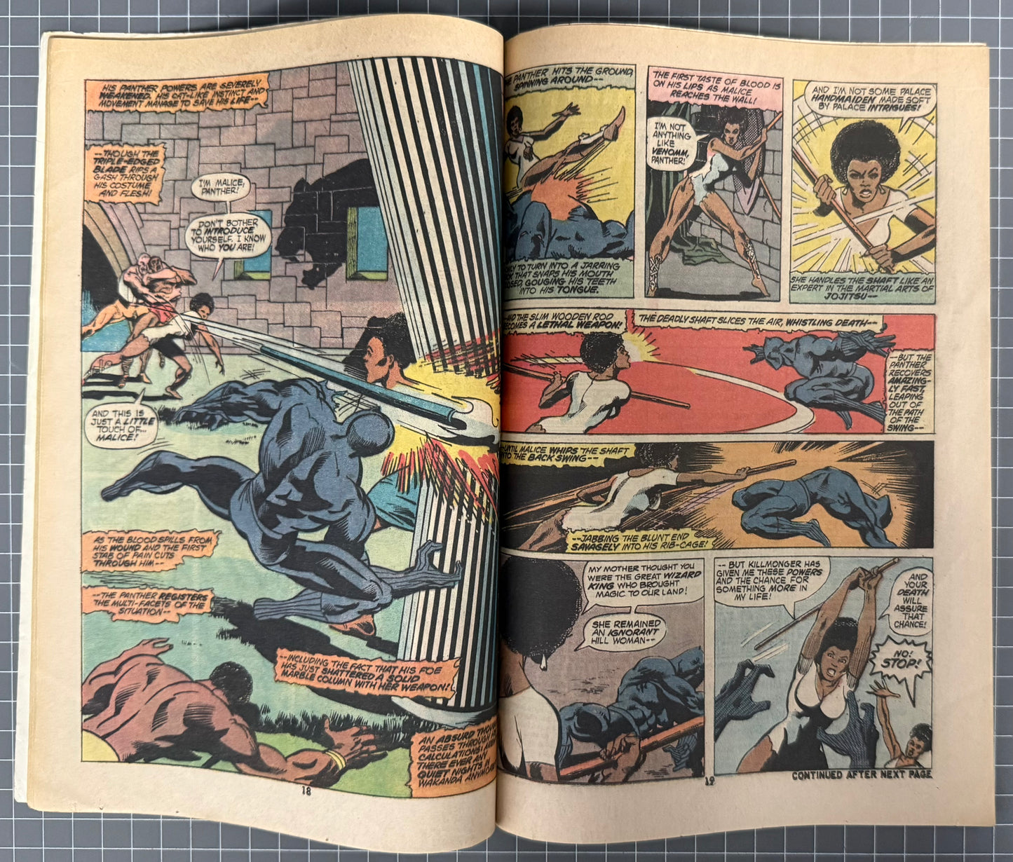 🔑 JUNGLE ACTION #8 [MARVEL COMICS] *ORIGIN BLACK PANTHER* 1974 GD
