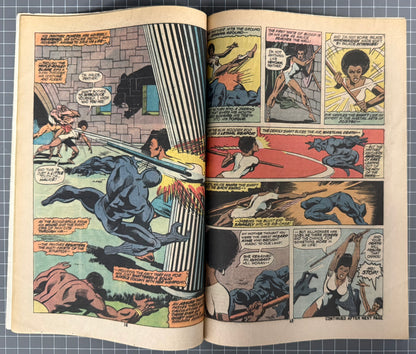 🔑 JUNGLE ACTION #8 [MARVEL COMICS] *ORIGIN BLACK PANTHER* 1974 GD