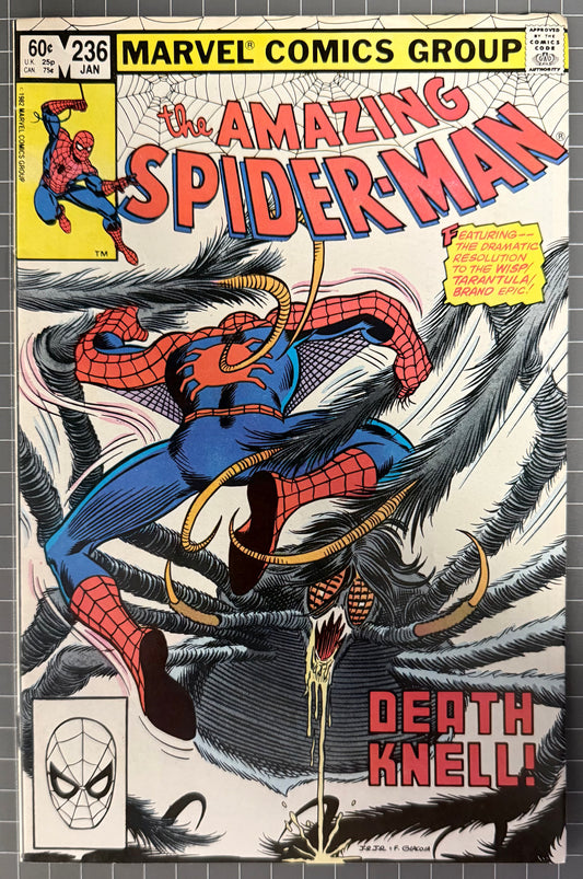 🔑 THE AMAZING SPIDER-MAN #236 [MARVEL COMICS] *DEATH OF TARANTULA* 1982 VF+