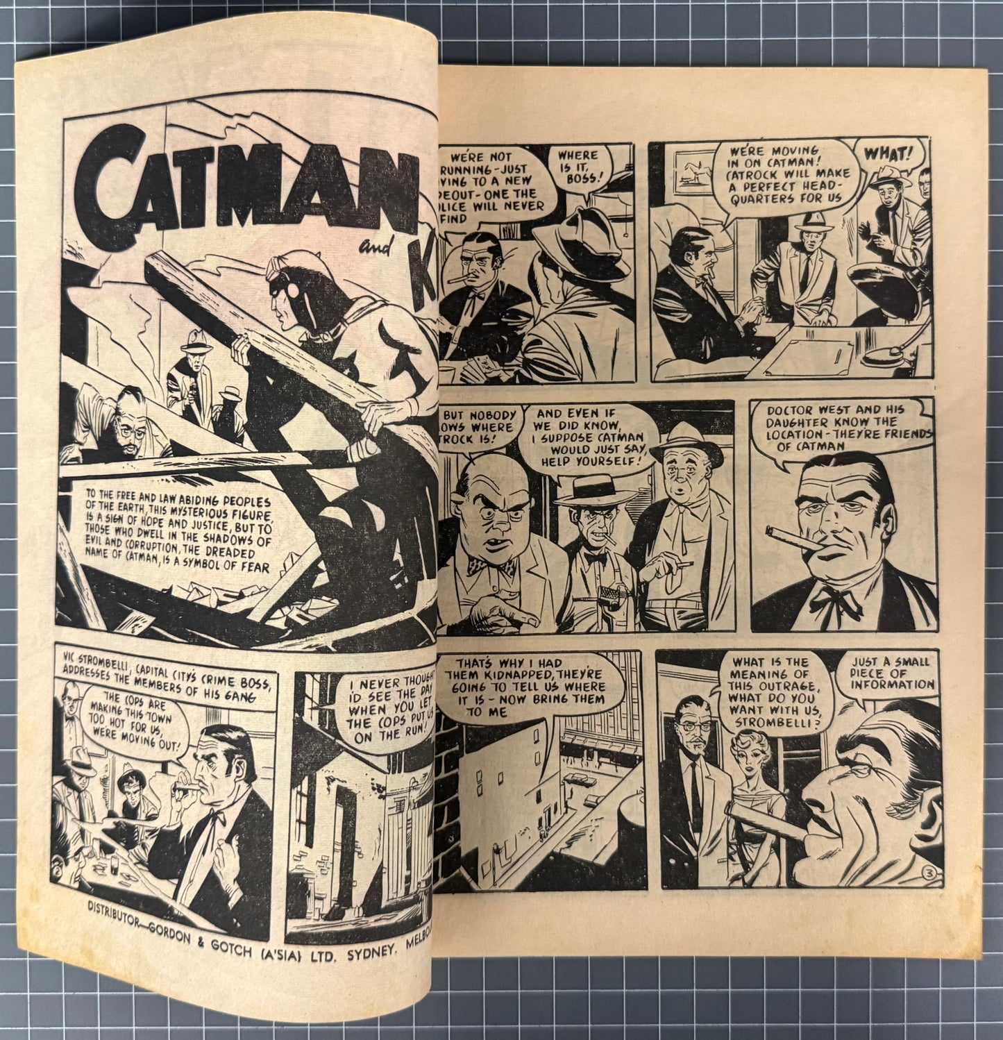 CATMAN #22 [TRICHO] AUSTRALIAN *SCARCE* PRE-DECIMAL COMIC 1963