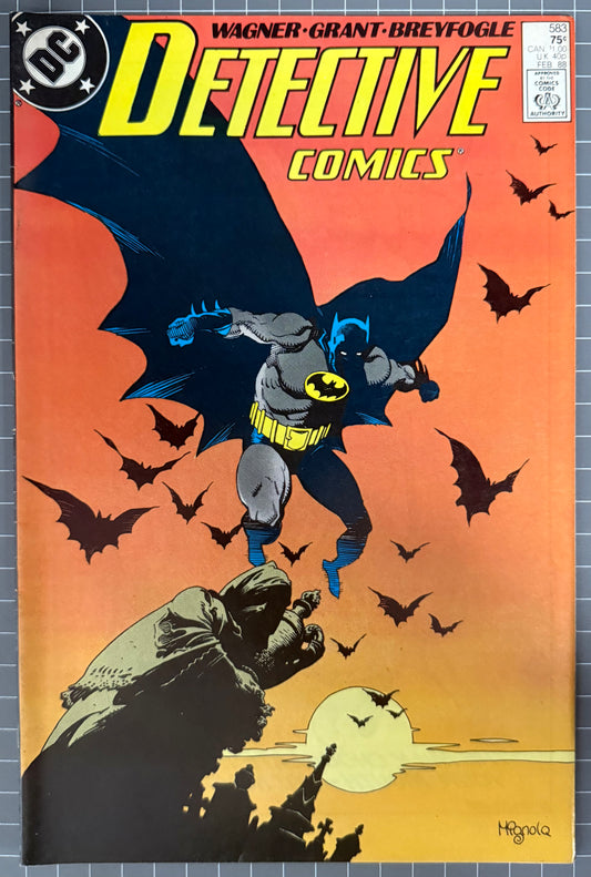 🔑 DETECTIVE COMICS #583 [DC COMICS] *1ST APP. SCARFACE & VENTRILOQUIST* 1988 FN/VF