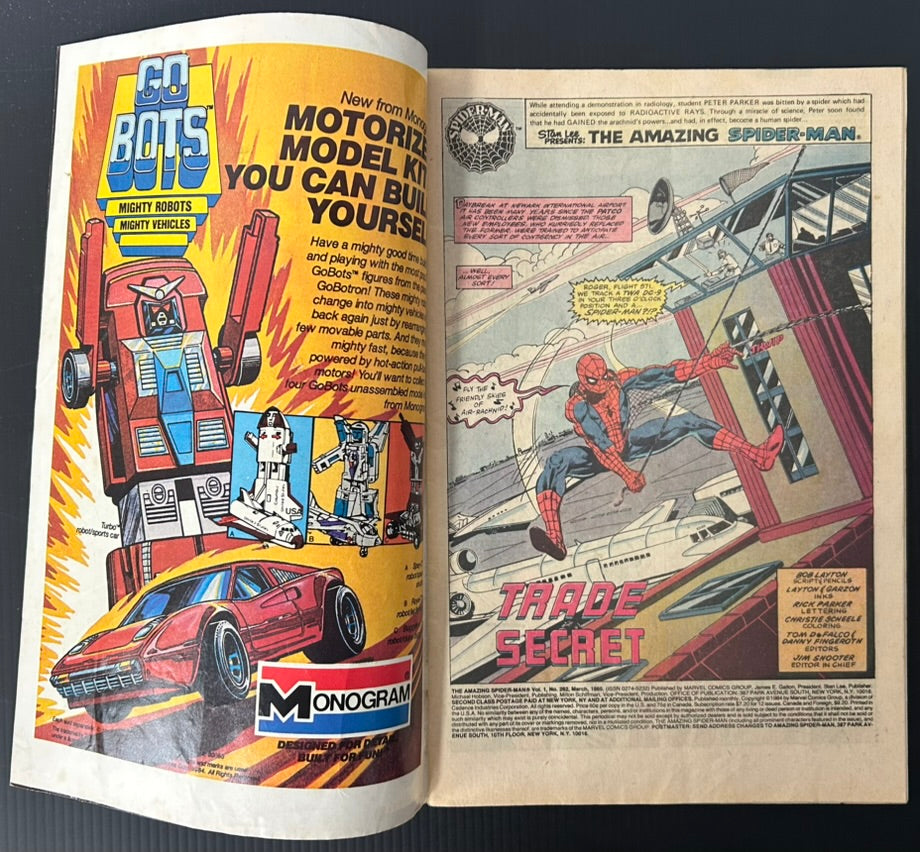 THE AMAZING SPIDER-MAN #262 [MARVEL COMICS] DIRECT 1985 VG